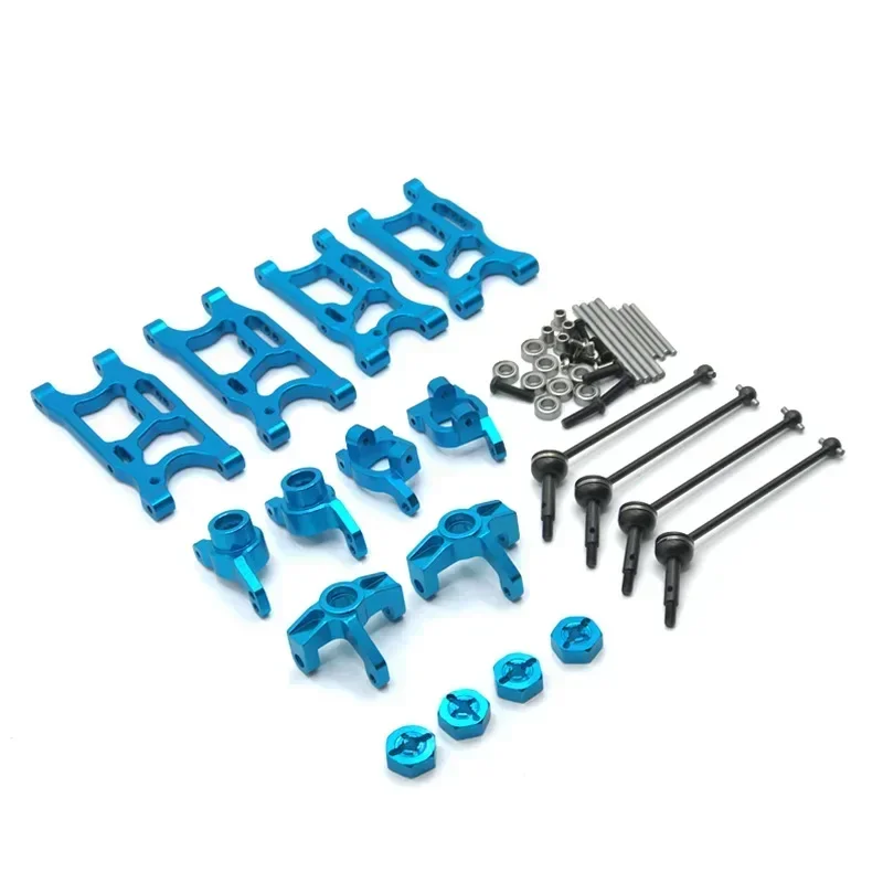 Piezas para LC Racing 1/14 WLtoys 144001 124017-16-18-19 RC, piezas de repuesto mejoradas, brazo oscilante, copa de dirección, CVD, etc.