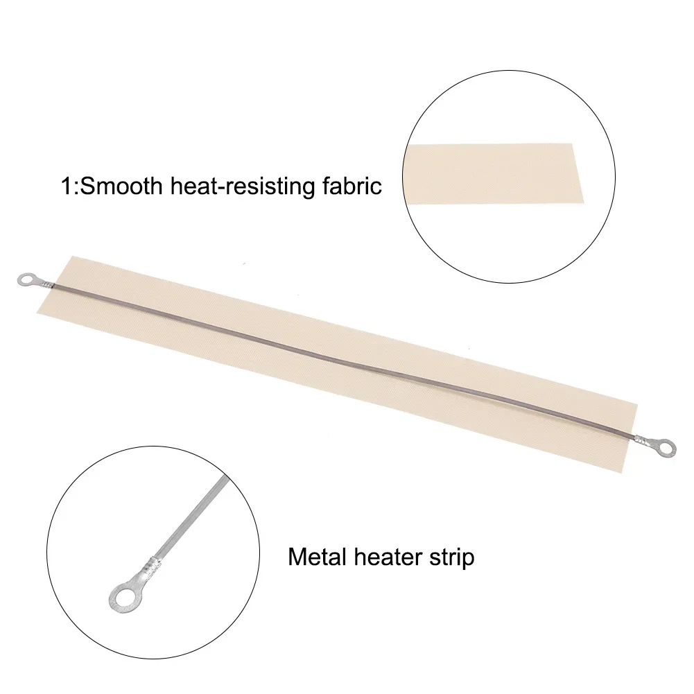 200/300/400mm Sealing Machine Heating Wire High Temperature Cloth For Sealing Machine Heat Wire Element Strip