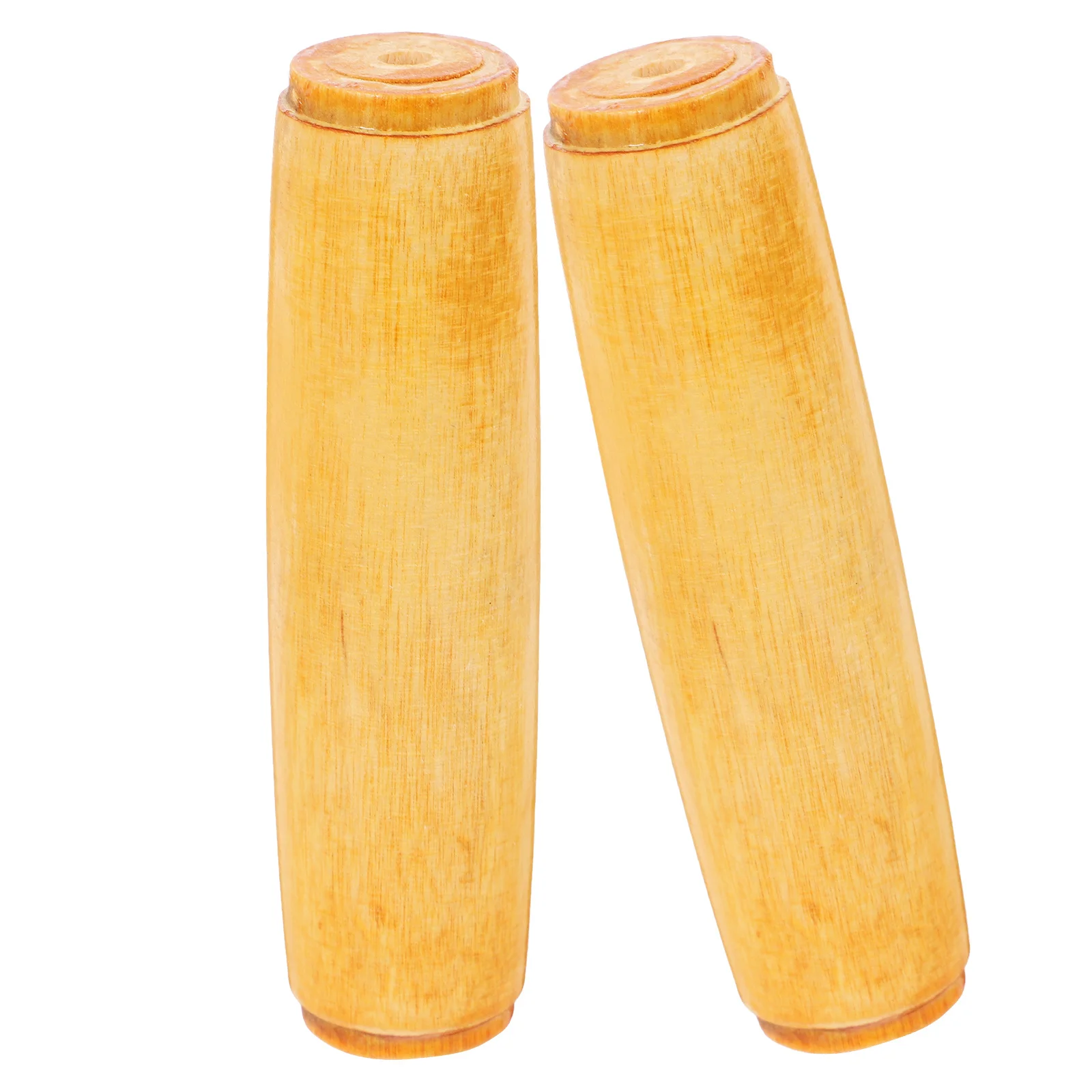 

2pcs Wooden File Handle Multipurpose Rasp Grip Universal Hole For File Tools Replacement Durable Wood Handle Hand Tool