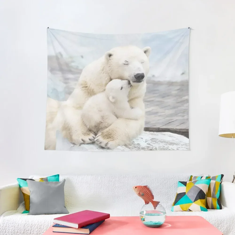 

Polar Bear and baby Tapestry Bedroom Decorations Wall Tapestries Tapestry