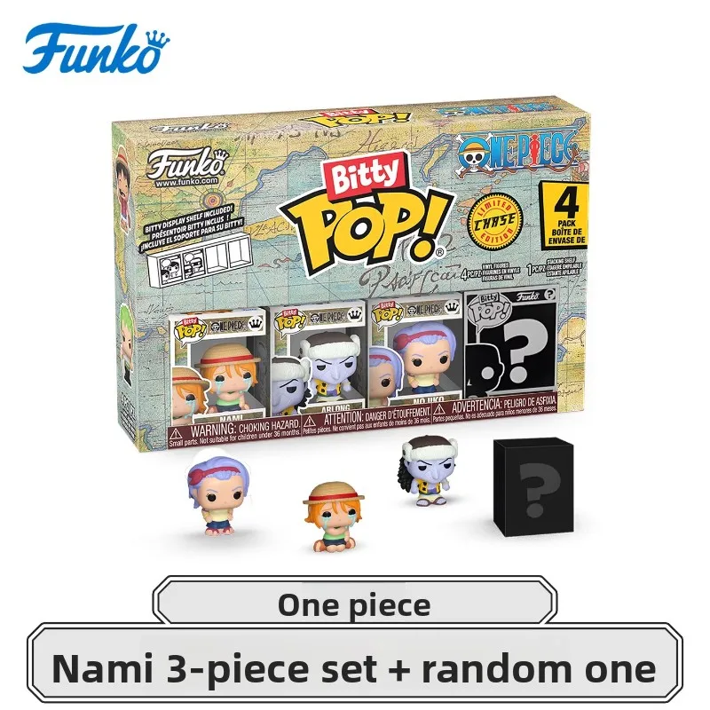 FUNKO POP「ナミ 3点セット + ランダム1点 ブラインドボックス」アニメアクションデスクトップデコレーションオーナメントモデルおもちゃコレクタブルモデル