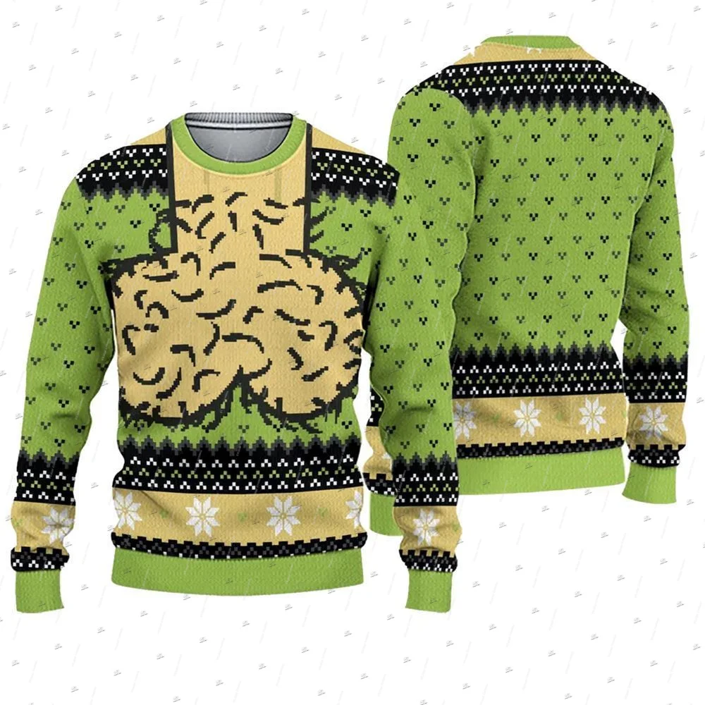 Christmas Ugly Sweater Cosplay Santa Claus Pet Anime Cartoon Skull Vintage 3DPrint Harajuku Winter Pullover Funny Long Sleeves 3