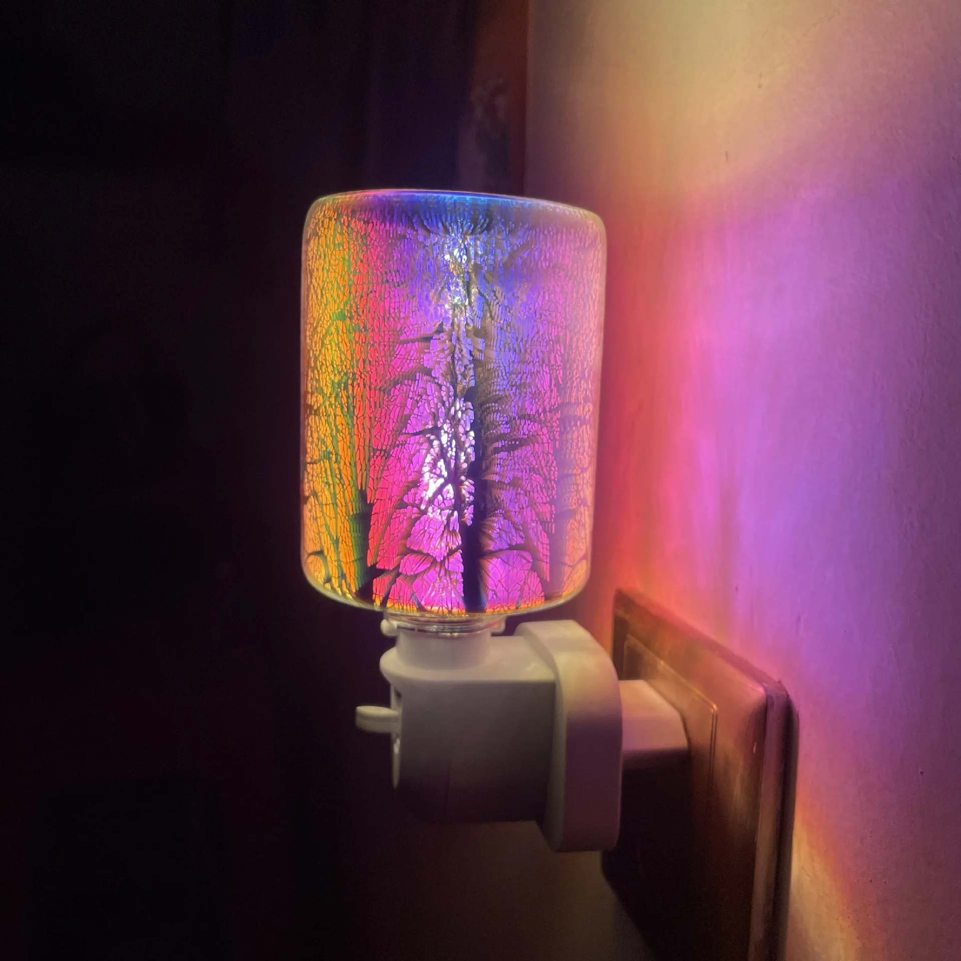 Dispositivo de Fusión de cera 3D para el hogar, lámpara de aromaterapia CON ADORNO personalizado, luz nocturna para regalo de cumpleaños y Navidad