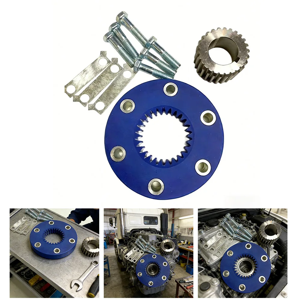 Compressor Drive Pulley Gear Assembly with 6 Bolt Coupling 48-50005-00 Compatible with For Carrier X2 HVAC Units