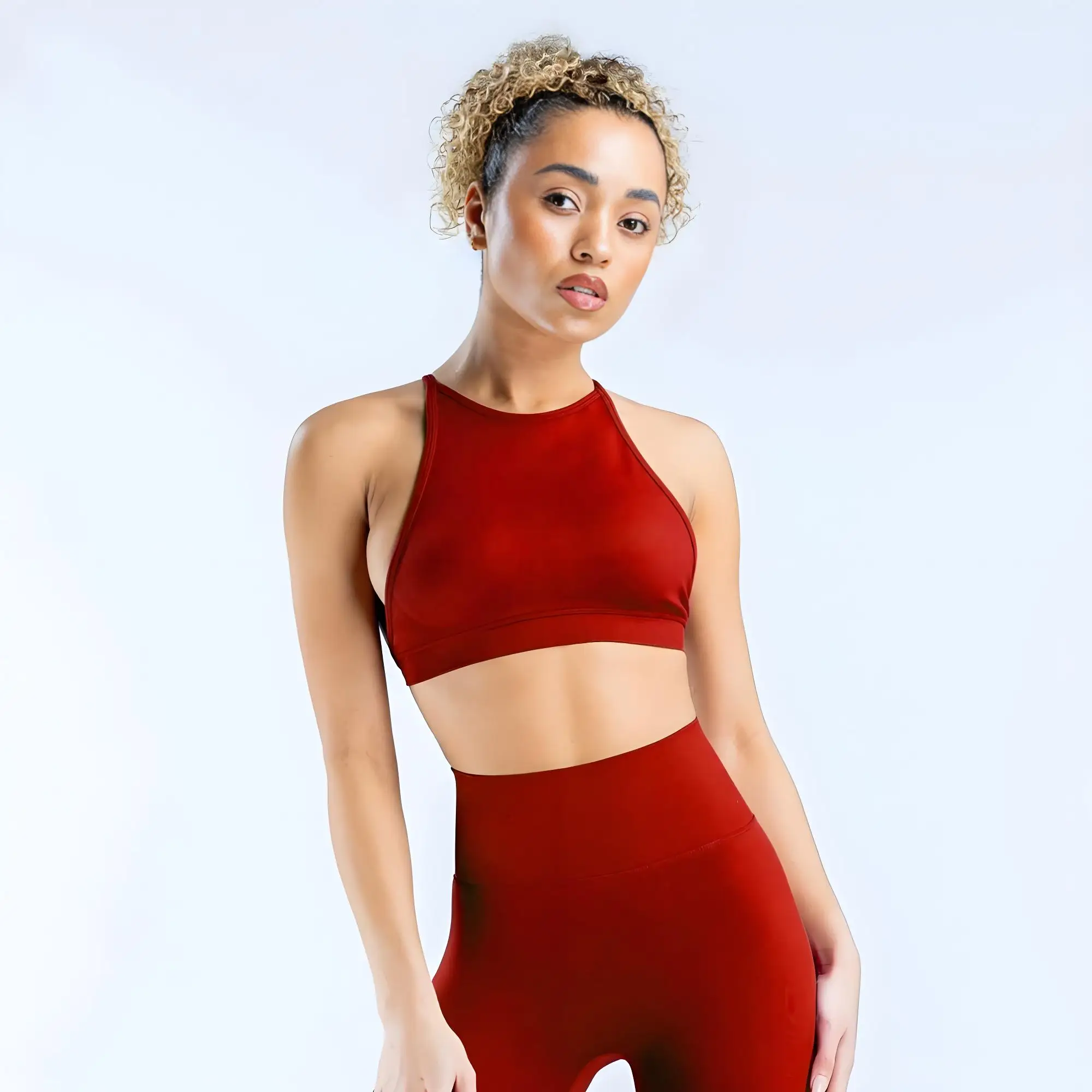 ملابس داخلية رياضية نسائية |   ارتفاع دعم اليوغا الصدرية أعلى عارية الذراعين الظهر وسادة الصدر رياضي امرأة أعلى سترة رياضية حمالة صدر رياضية امرأة