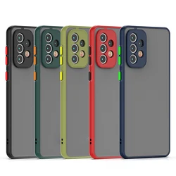 Translucent Matte Phone Case for Samsung Galaxy A12 A32 A42 A52 A52S A72 5G Ultra Cover Skin Feel Full Camera Protection Case