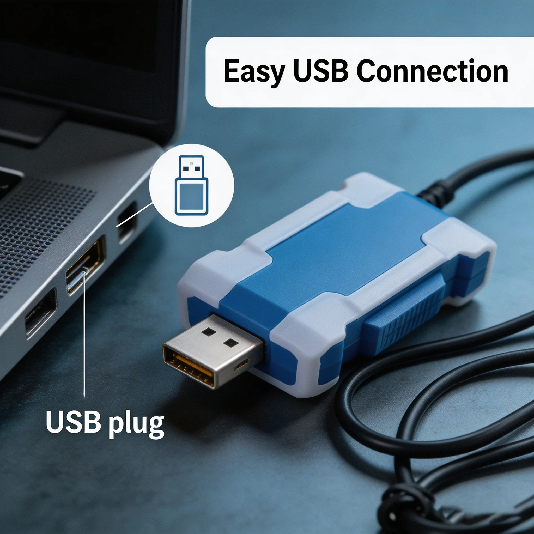 CHENZHU USBCOM‑MINI USB to RS232 Serial Adapter Cable USB Configuration Line RS232 Signal Converter for Industrial Equipment