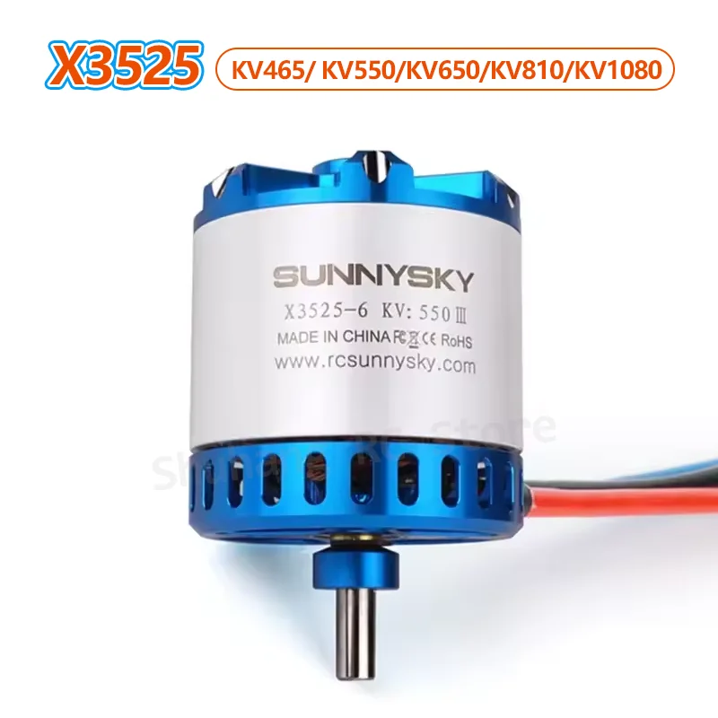 

SUNNYSKY X3525 III KV465 KV550 KV650 KV810 KV1080 Brushless Motor for RC Drone