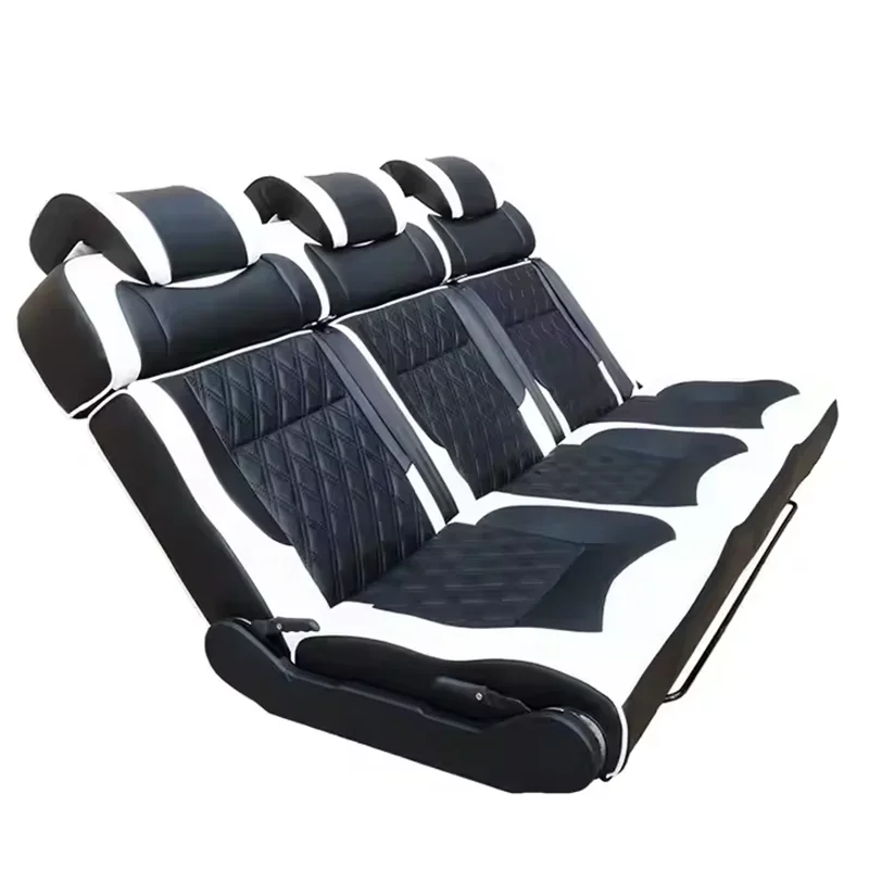 

Triple Seat Custom RV Multifunctional Folding Bed Seat Adjustable Flip Design Business Seat for Caravan Motorhomes Camper