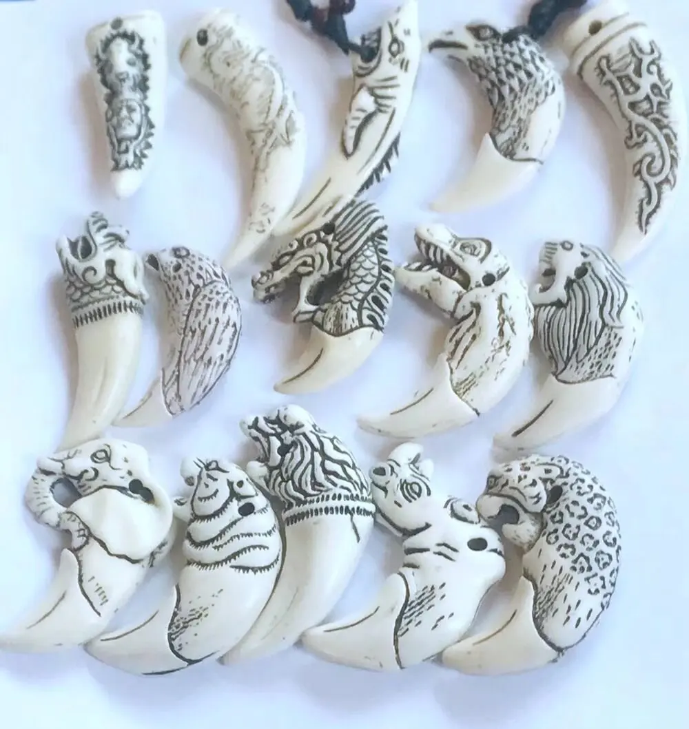 20 pcs Imitation Tibetan carved Keychain boys mens talismans Gift