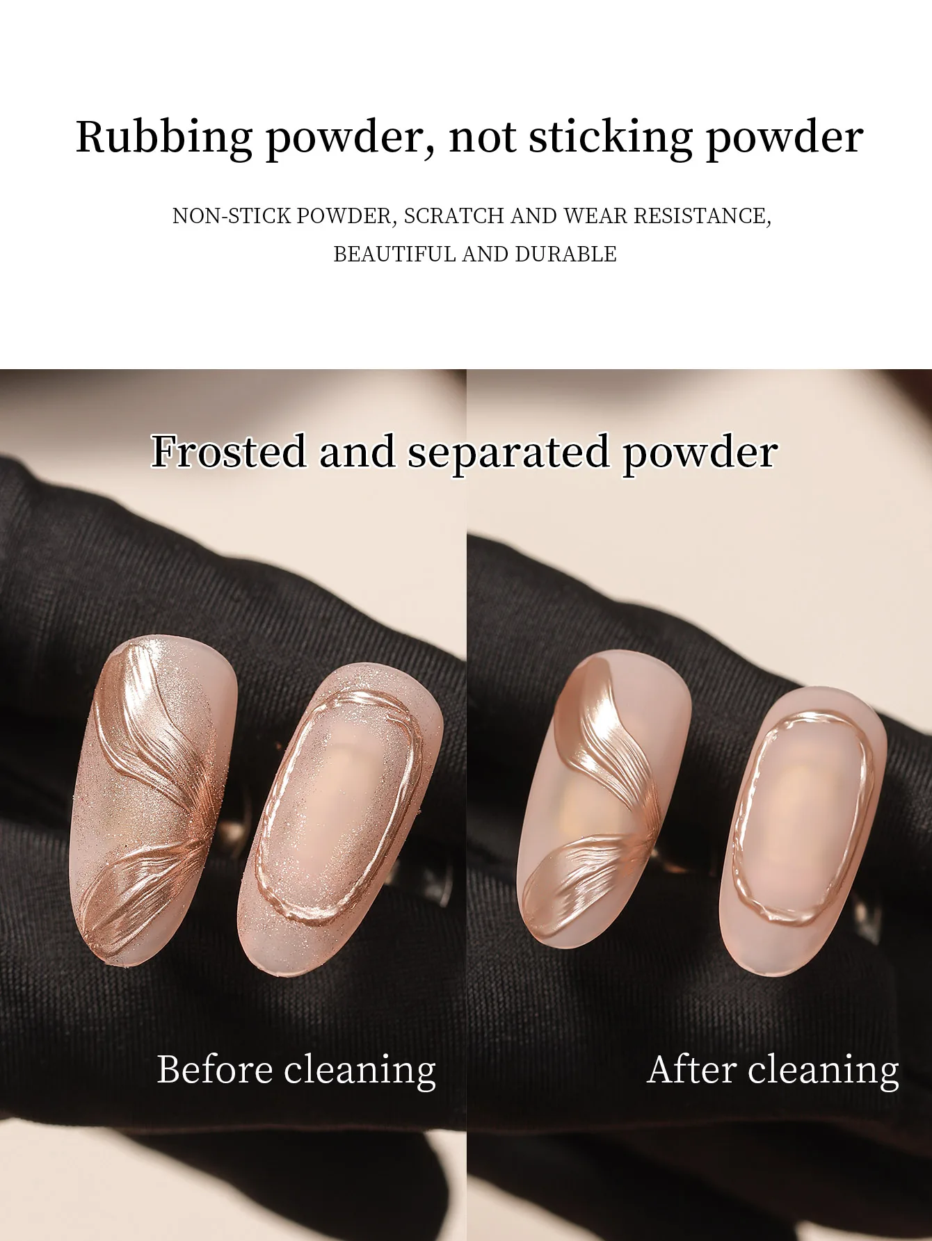 16ml 2-in-1 Matte Gel Top Coat for Gel Nail Polish, Nail Powder-Resist Matte Finish for Detail Chrome Powder Painting view 3