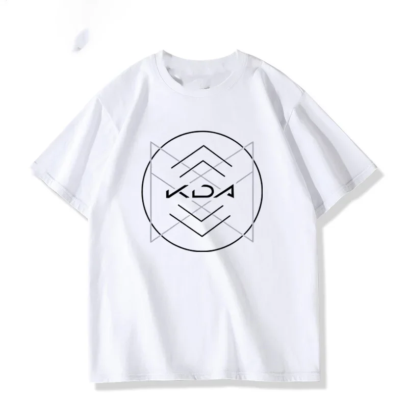 

Akari short-sleeved T-shirt for men's popular games, 100% pure cotton, fashionable, casual and high-quality street top