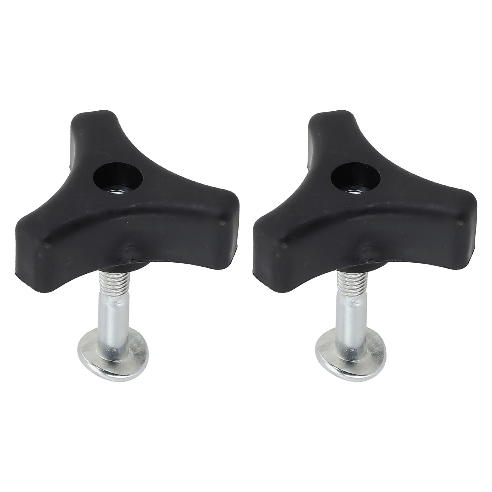 Replacement 2pcs Plastic Triple-Cornered Handle Nut and Bolt Screws for Lawn Mower Machines Parts for Secure Operation