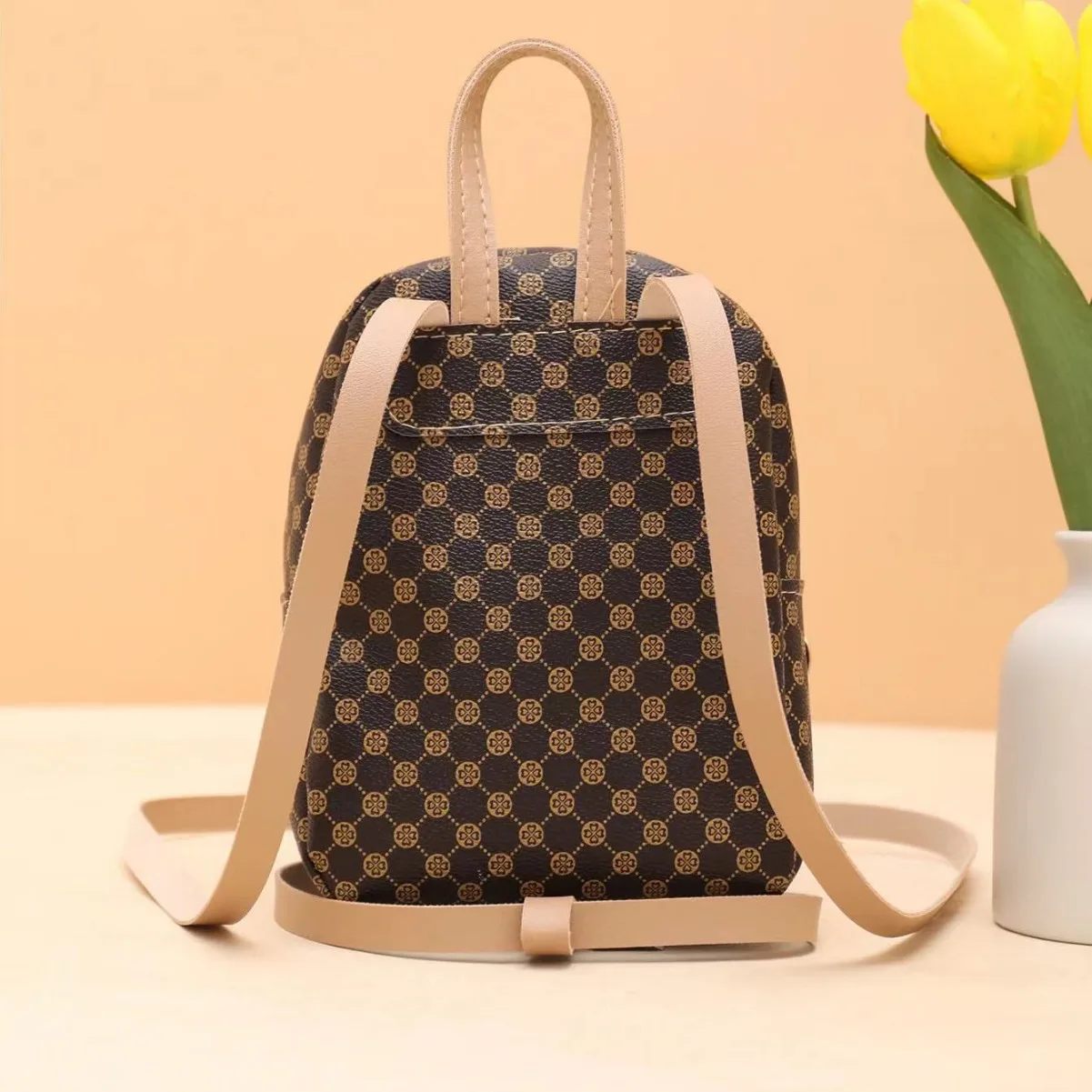 Simple and versatile backpack women's bag Korean version of fashion travel shopping student print personalized backpack