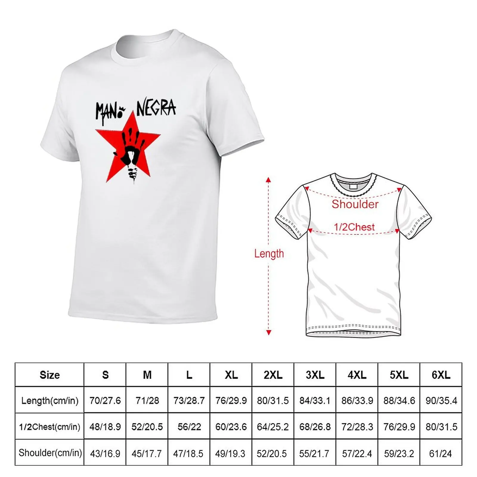 MANO NEGRA KING OF BONGO NEW WHITE T-Shirt Work Basic Short Sleeve Top