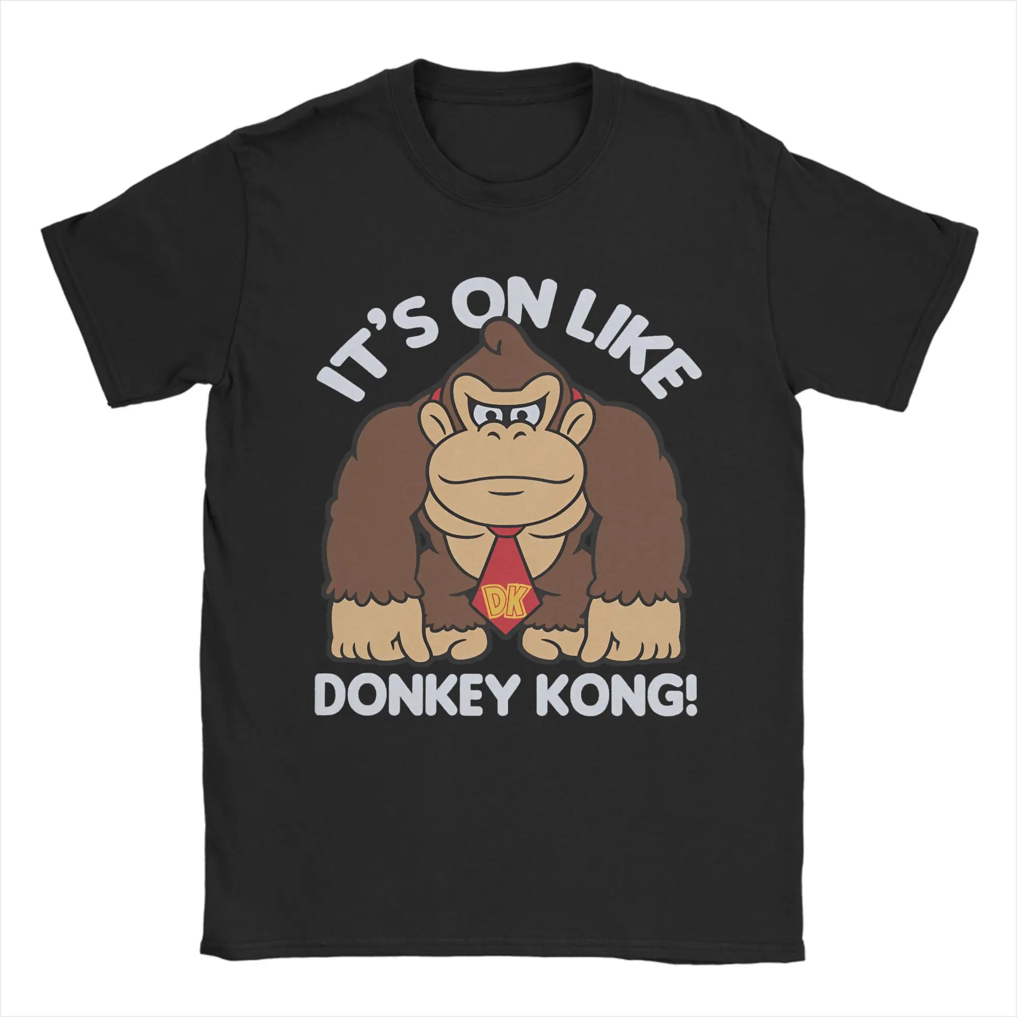 Camiseta de juego Arcade Donkey Kong, camisetas Vintage de verano, camiseta de algodón a la moda para hombres, camisetas de diseño de manga corta