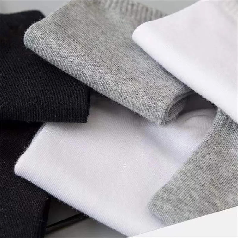 10/20/30/40 Pairs Summer Solid Low Cut Ankle Socks Men Women Sports Socks Odor Proof Sweat Absorbing Sock Male lady Hosiery