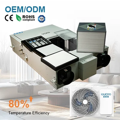 Industrial Design CO2 Ventilation Control Vent Flexible for Heat Recovery for Preheating Precooling Kitchen Bathroom Warehouse