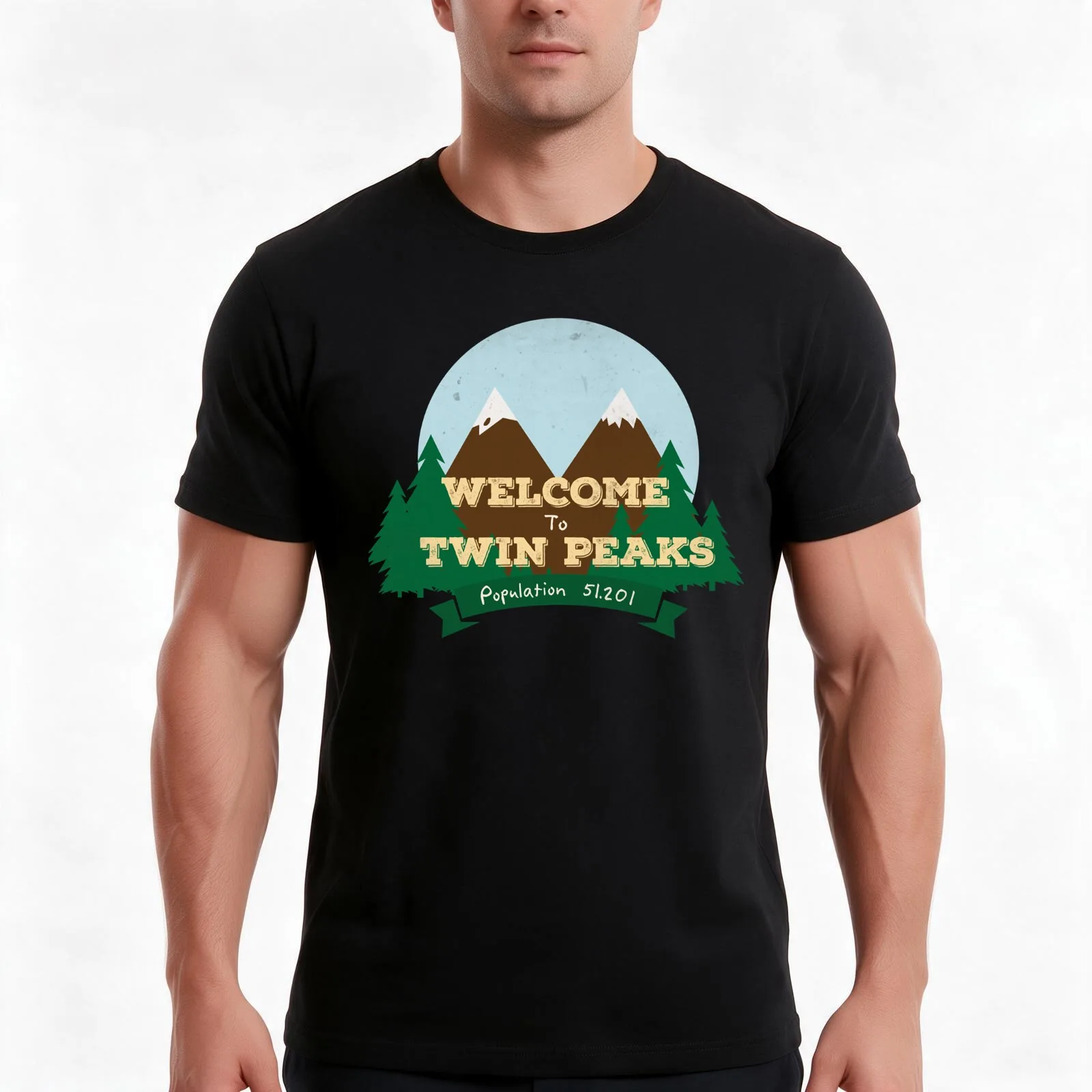 The Lazy Way To Welcome First Day Of To Twin Peaks Gifts For Movie Fans T-Shirt, Summer Casual Cotton Tee, Vintage Graphic Print