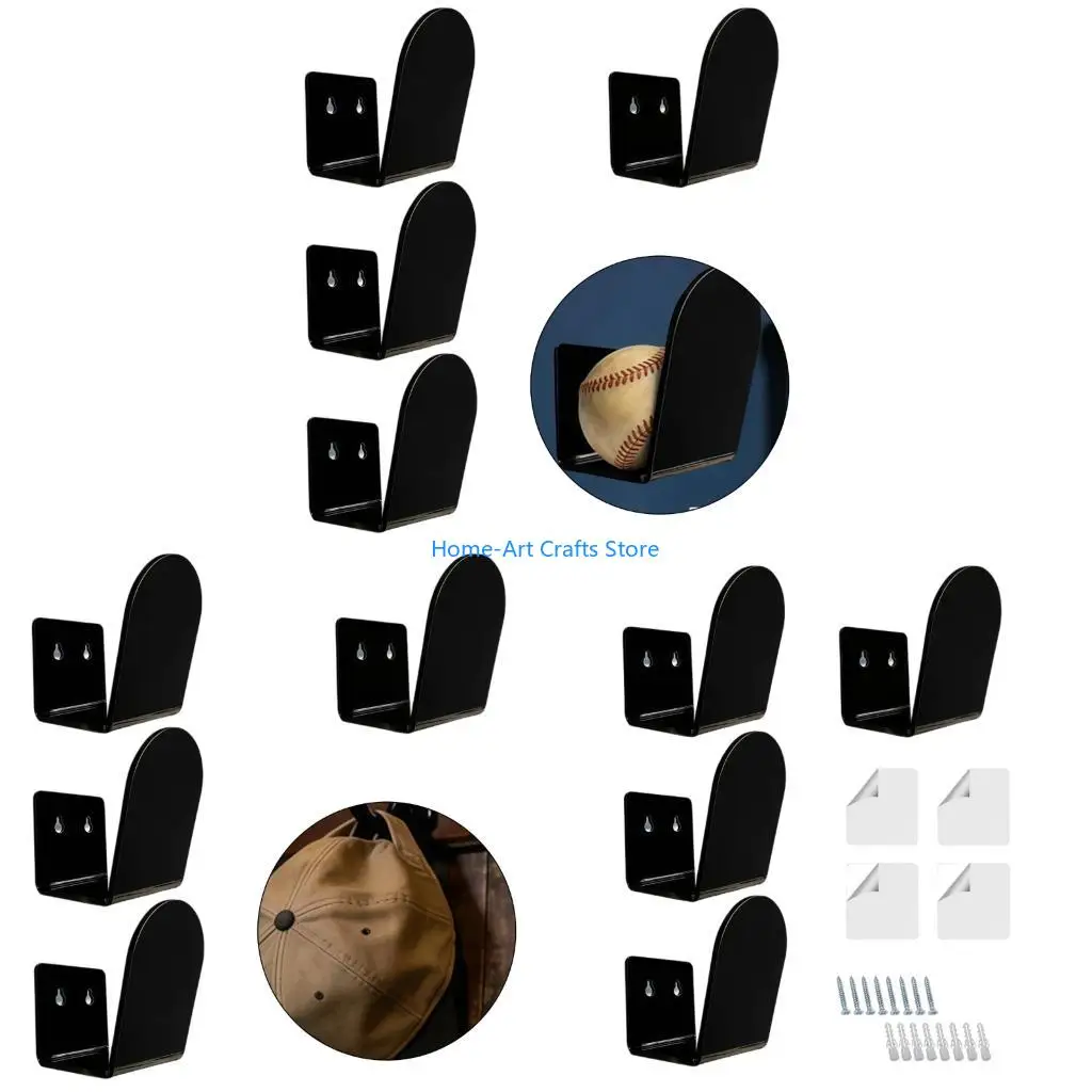 Y3NA 4 Pack Acrylic Baseball Glove Display Stand For Men Player Bedroom Sports Equipment Storage Rack
