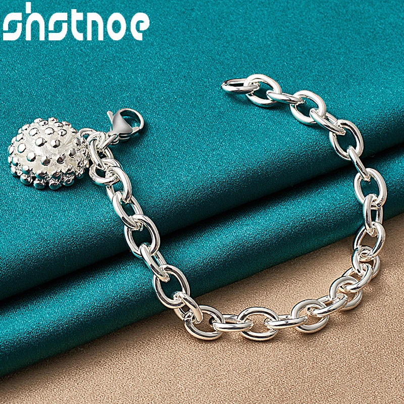 SHSTONE 3pcs 925 Sterling Silver Fireworks Bracelets Ring Earrings Fine Jewelry Sets For Woman Party Wedding Fashion Charm Gifts