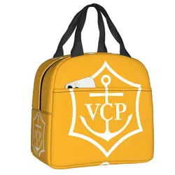 VCP-fiambrera térmica con cierre de clic para mujer y niño, bolsa de almuerzo con aislamiento para pícnic al aire libre, enfriador a prueba de fugas, color champán