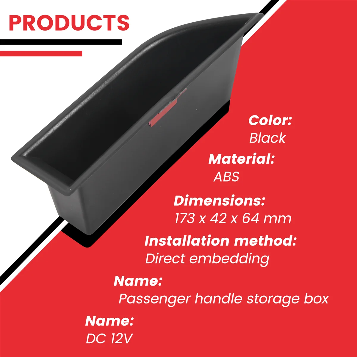 プジョーハンドル付きフロント列ドア収納ボックス,アームレスト,電話コンテナー,3008 gt 5008 2016 2017 2018