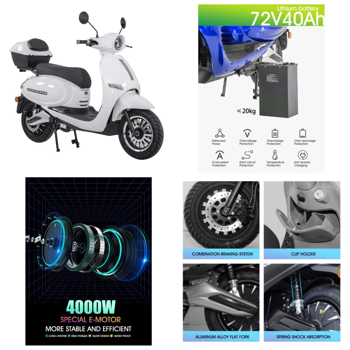 

Krono Wild 2022 Fubo Long Rang Adult Electric Moped/2 Wheeled High Speed Electric Scooter/Street Electric Motorcycle