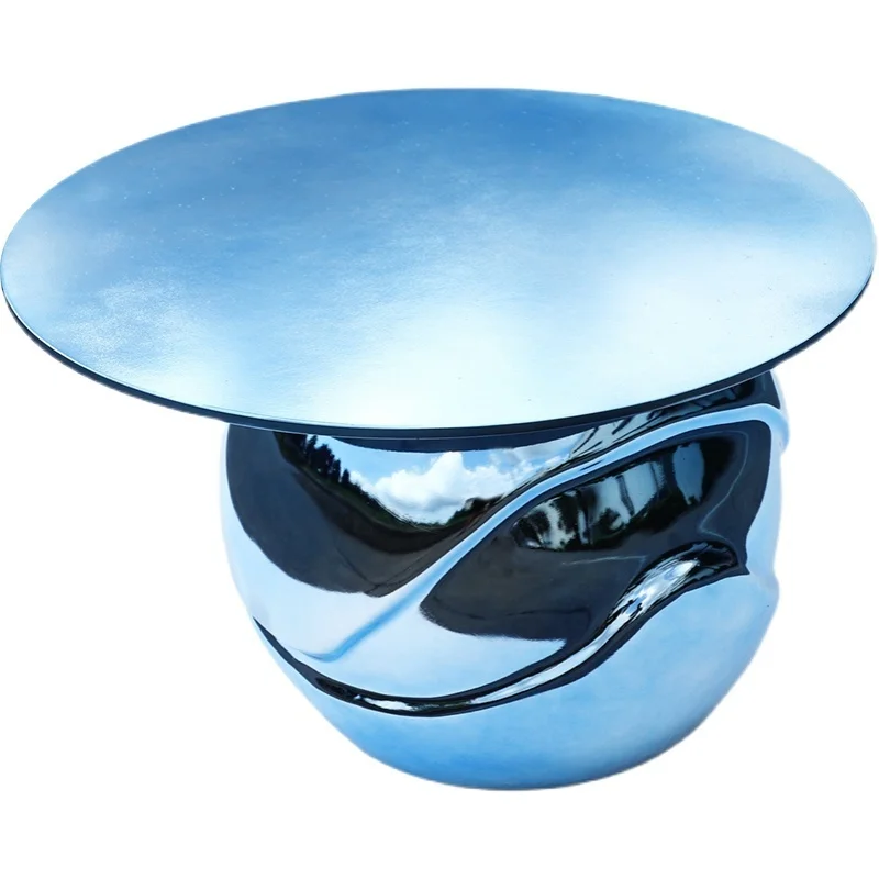 #Creative Eye Catching Form FRP Coffee Table Custom Color Options for Modern Living Space Trendy Commercial Venue