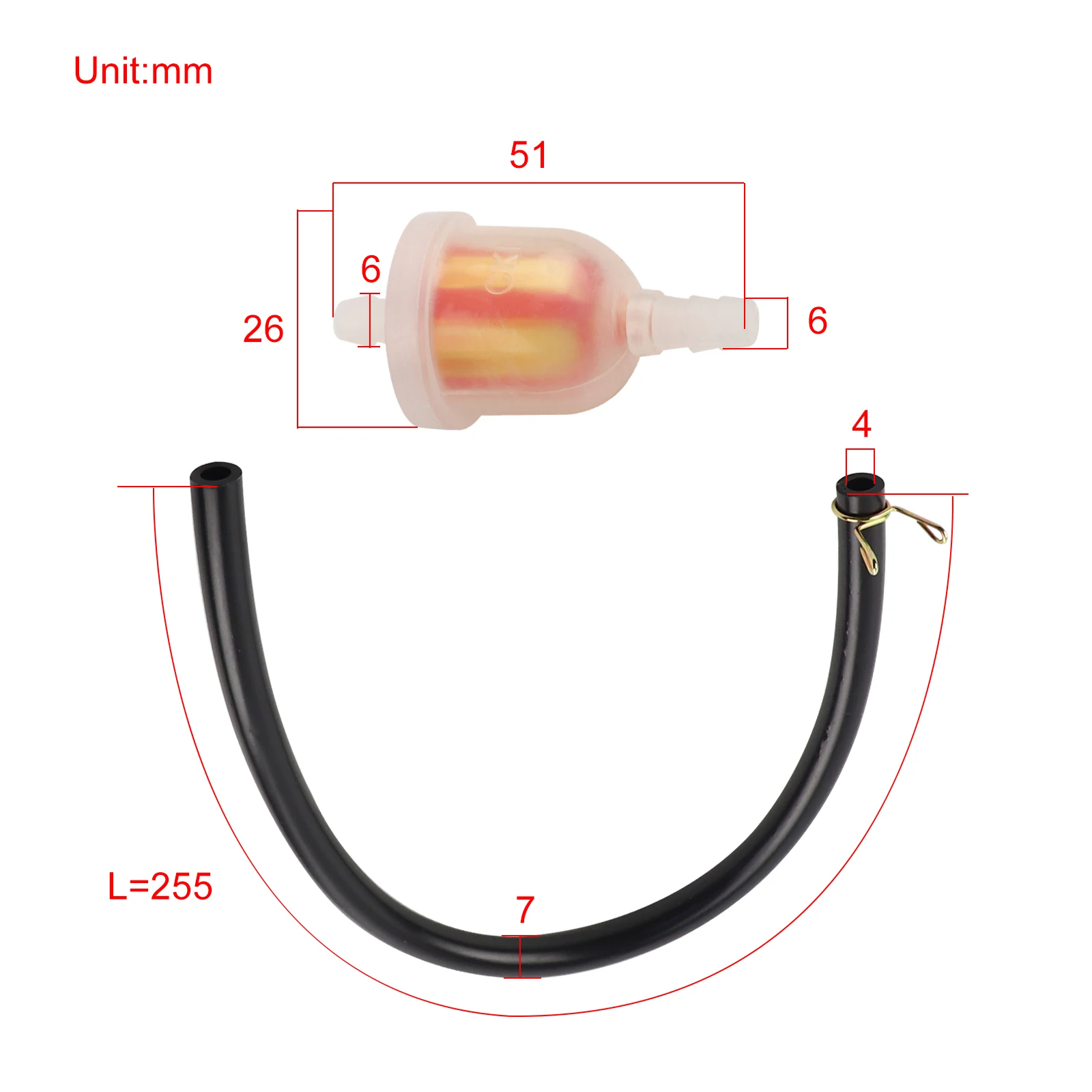Gas-Kraftstoff-Benzinhahn-Ventilschalter für Yamaha Blaster 200 YFS200 XT600 XT350 TTR 125 90 230 250 WR 250F 400F 450F YFM 350 600 660 – Detail 10