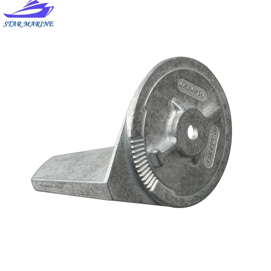 822157T2 Mercury Trim Tab Anode Zinc For 822157C2 Boat Engine 25HP 30HP 35HP 40HP 45HP 50HP 2/4T R.P 3.5 Martyr CM822157C2Z