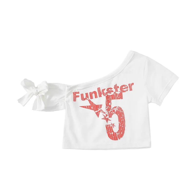 Girls Hip Hop Clothing Jazz Costume White Crop Tops Baggy Pants Set Group Kpop Music Festival Stage Performance Suit Rave Wear