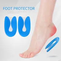 Silicone Gel Insoles Heel Cushion Half InSoles Relieve Foot Pain Plantar Fasciitis Protectors Support Shoe Pad Feet Care Inserts