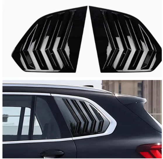 

VACOMUL Glossy Dry Carbon Fiber Rear Window Shutter Louver Cover For BMW X5 G05 2019-2023 Rear Trim Car Exterior Accessories