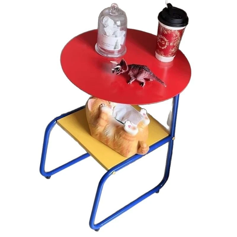 Mobile coffee table, simple and modern, small household, bedroom bedside rack, sofa table