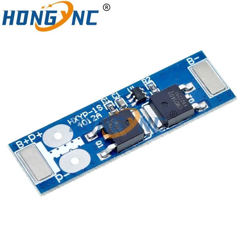 1S 12A 3.7V Li-ion / 3.2V Lifepo4 18650 Battery Charging Protection Board Short Circuit Protection BMS For Electric Motor