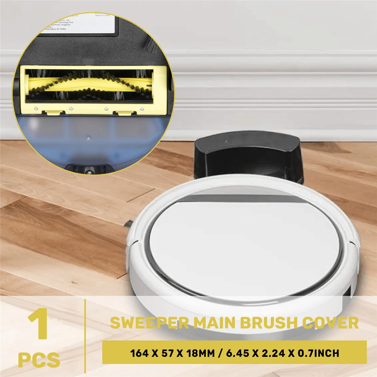 popular The Yellow Main Brush Cover of the Sweeper is Suitable for ILIFE A4 A4S T4 X430 X432