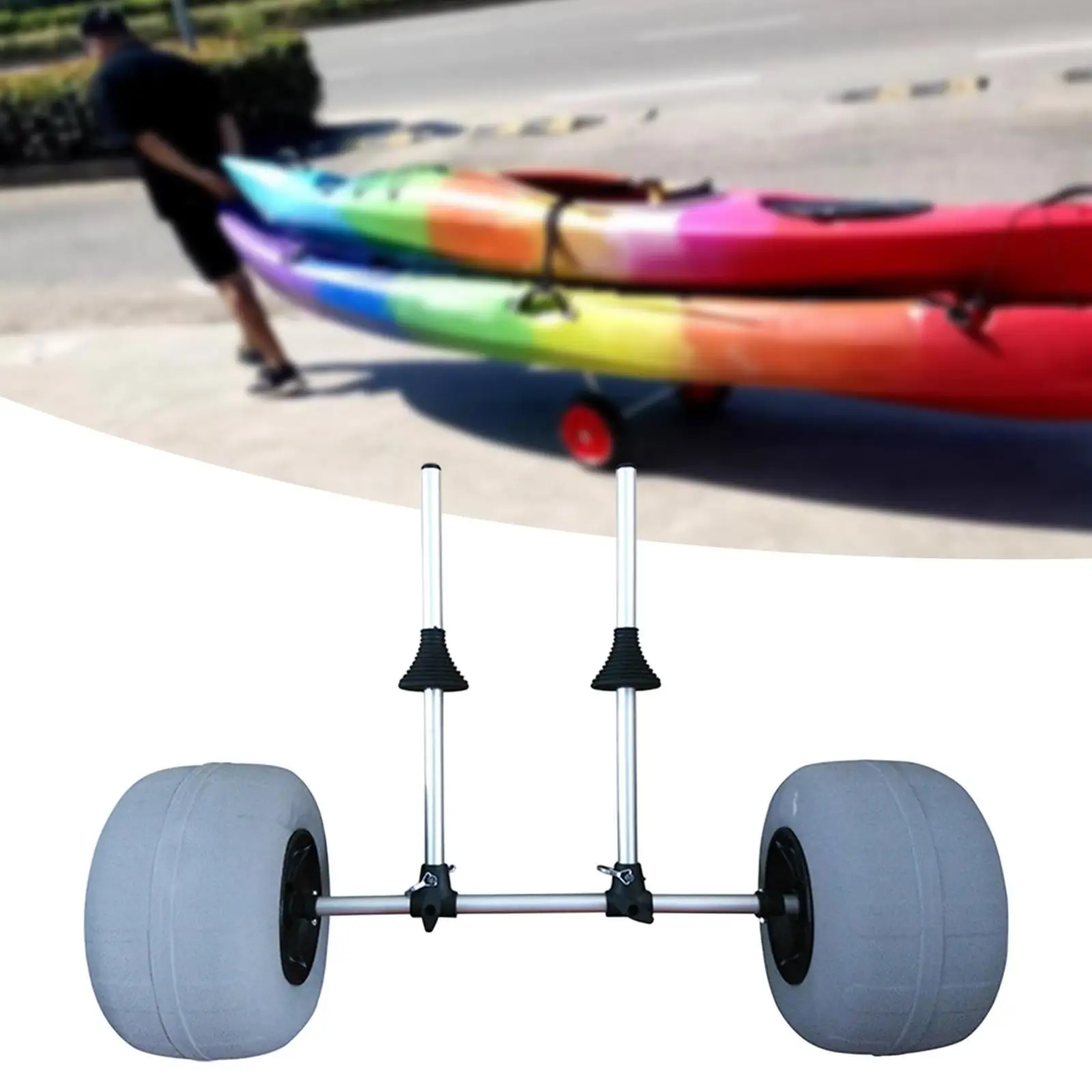 

Kayak Cart Kayak Cart Dolly Adjustable Sturdy Plug in Heavy Duty Trolley Carrier for Paddleboard Canoes Carrying Board Kayaks