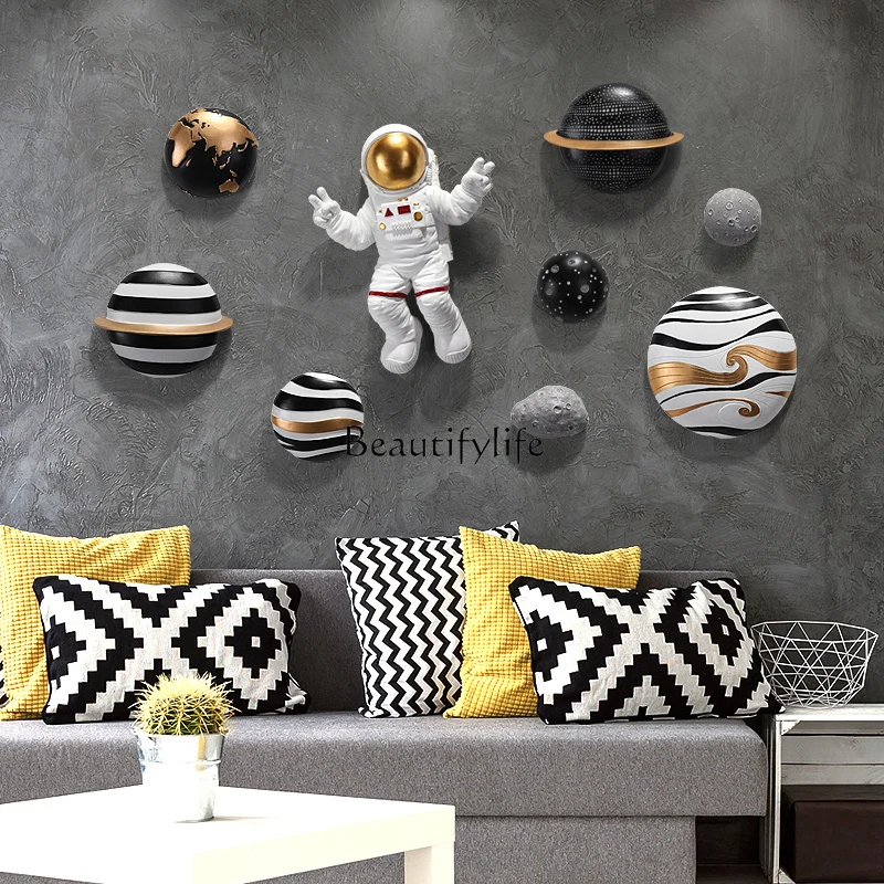 Nordic astronaut wall hanging wall boys and girls room decoration creative bedroom wall hanging