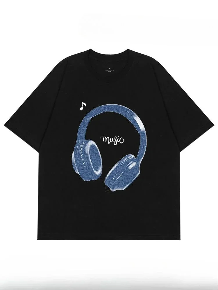 الرجال والنساء القطن تي شيرت المحملة Casuai قصيرة الأكمام Crewneck قمة الموضة الشارع الشهير الخريف قميص الجرافيك تي شيرت #5