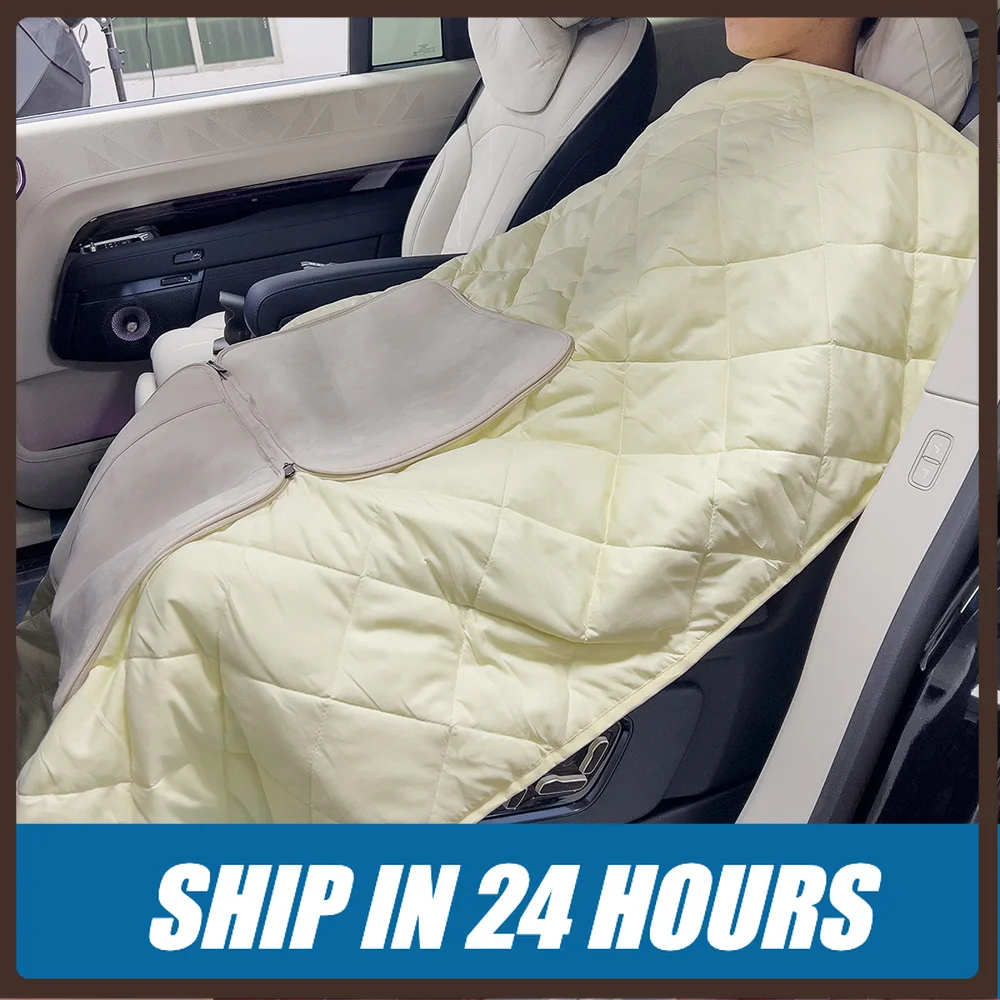 New1 For Zeekr 9x Vehicle Interior Dual-purpose Pillow-Blanket Waist Cushion Foldable Nap Sleeping Blanket Product
