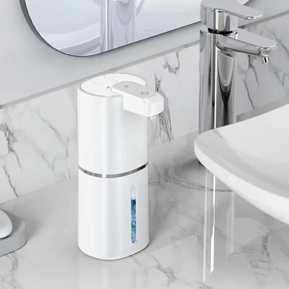 380ml Automatic Liquid Soap Dispenser Smart Sensor Touchless Foam Machine 4 Gear Adjustable IPX5 Waterproof Hand Washer