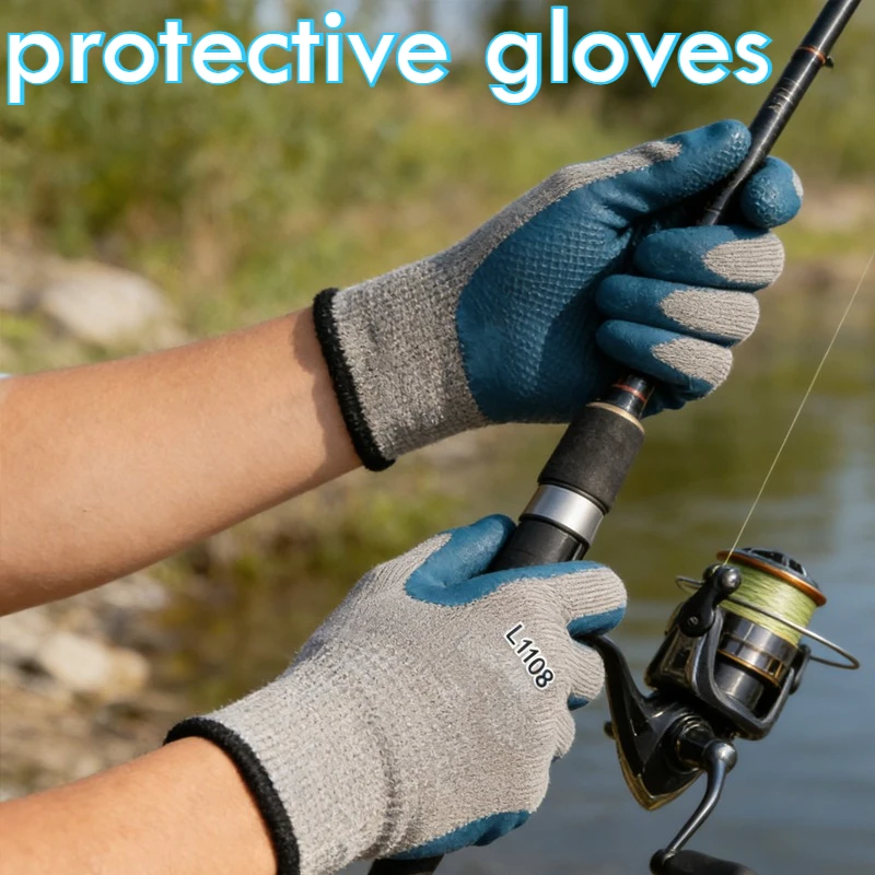 

Heavy Duty Industrial Safety Work Gloves Rubber Coated Works Gloves for Men Assembly Mechanic Construction Safety Accessories