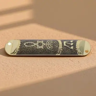 

Scroll Alloy Frame Metal Door Side Door Side Mezuzah Metal Mezuzah With Scroll Home Decor Religious Jewish Gift
