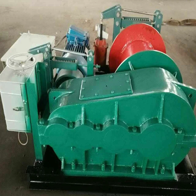 High Speed Steel Wire Rope Electric Pulling Winch Electronic Control For Cranes Application