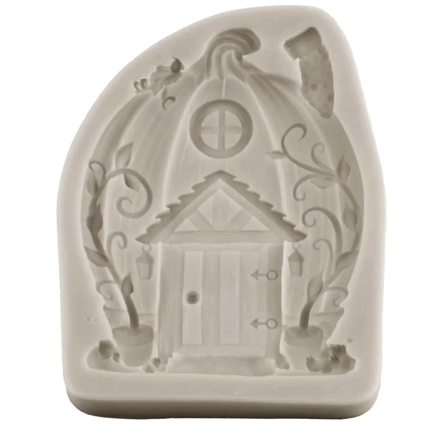 Enchanted Garden Fairy Gnome Home Door Silicone Mould Chocolate Fondant Moulds Cake Decorating Cupcake Topper Candy Clay Mould