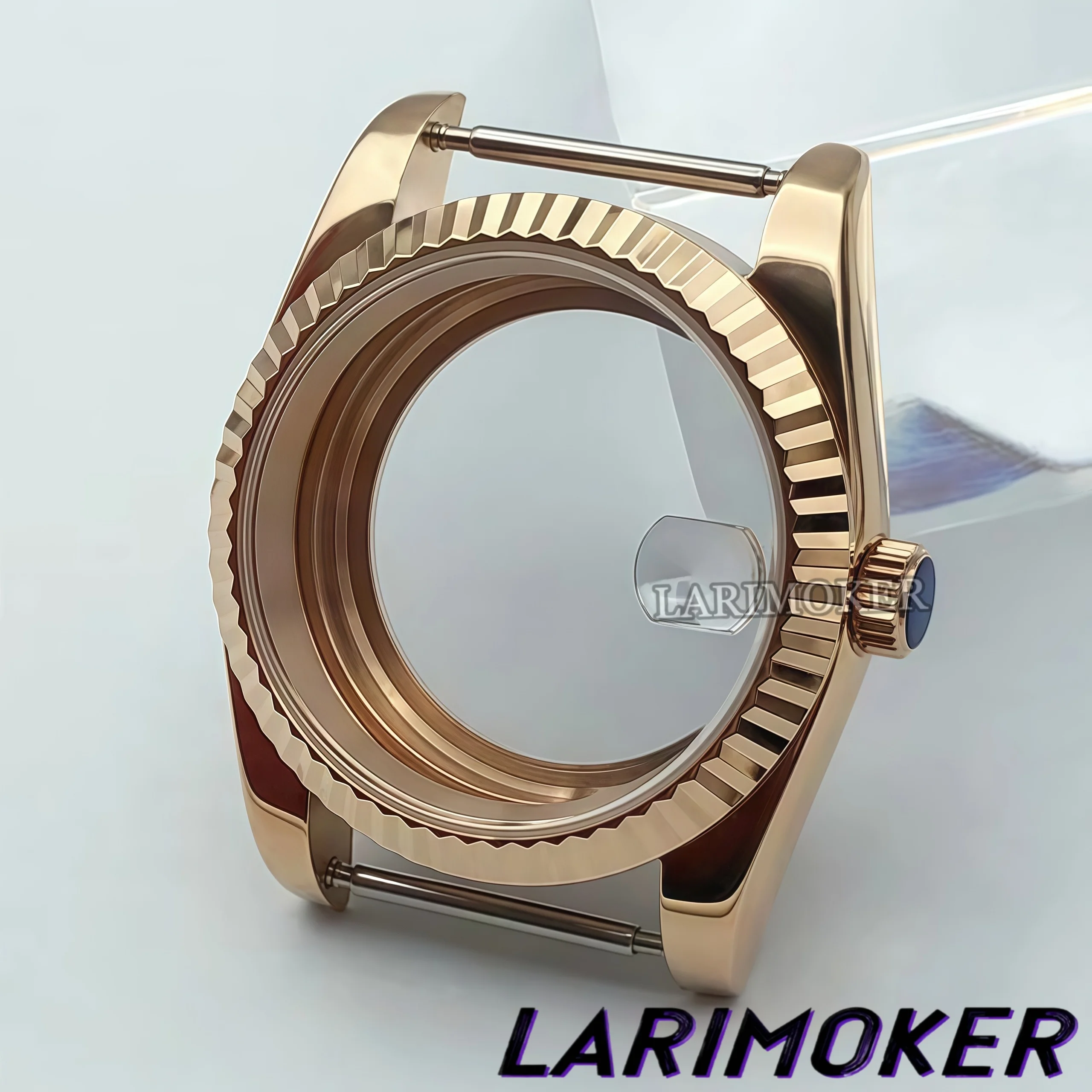 larimoker-36-ミリメートル-39-ミリメートルステンレス鋼ローズゴールド歯ベゼル時計ケースサファイアガラスフィット-nh35-eta-pt5000-ムーブメント時計アクセサリー