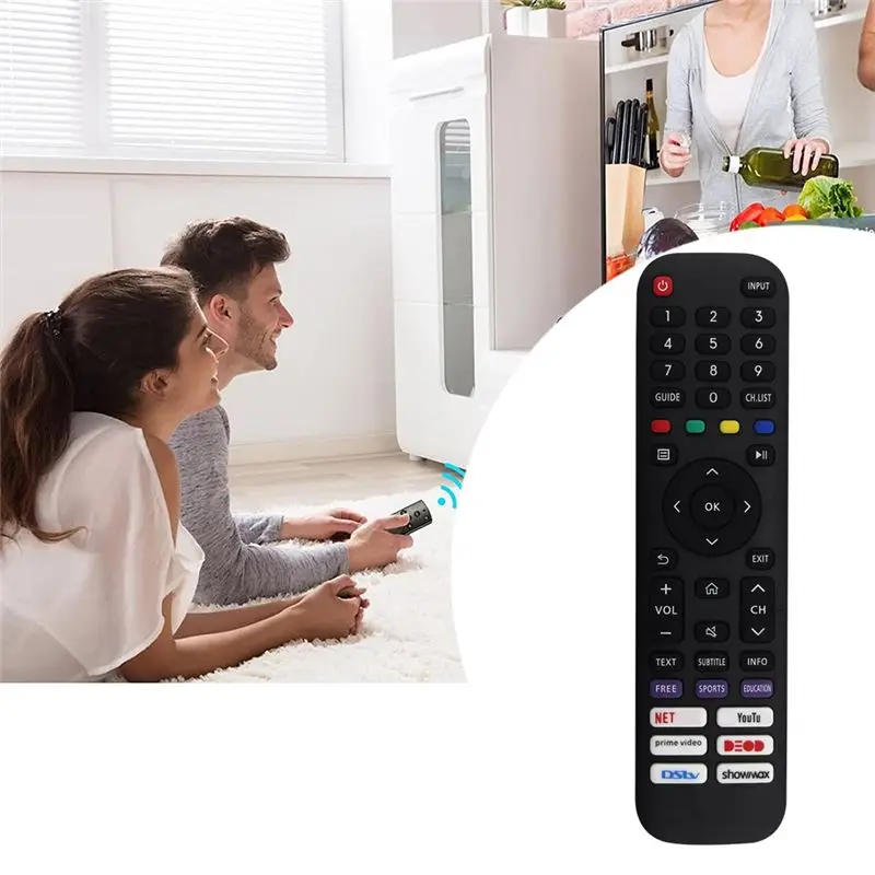 Y47A Replace EN2AC30H Remote Control for Hisense Smart LED TV Black ABS Durable