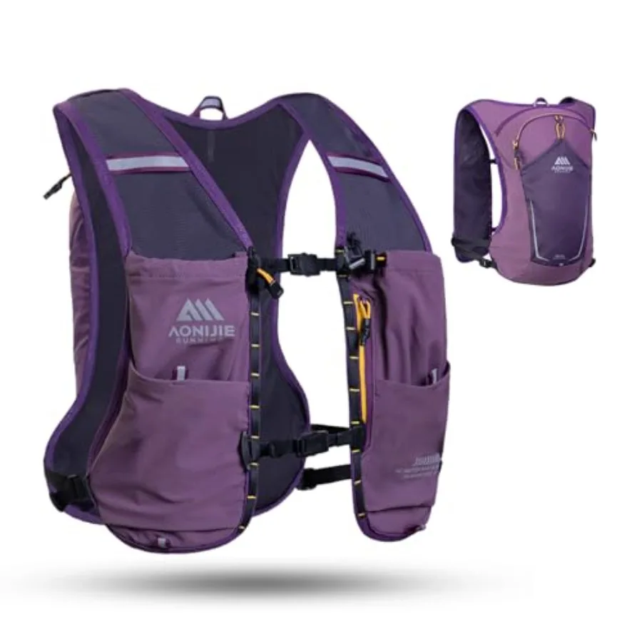 Running Hydration Vest for Men and Women 8L Hydration Backpack Multiple Pocket Designs for Water Bottles/Bladders Lightweight B