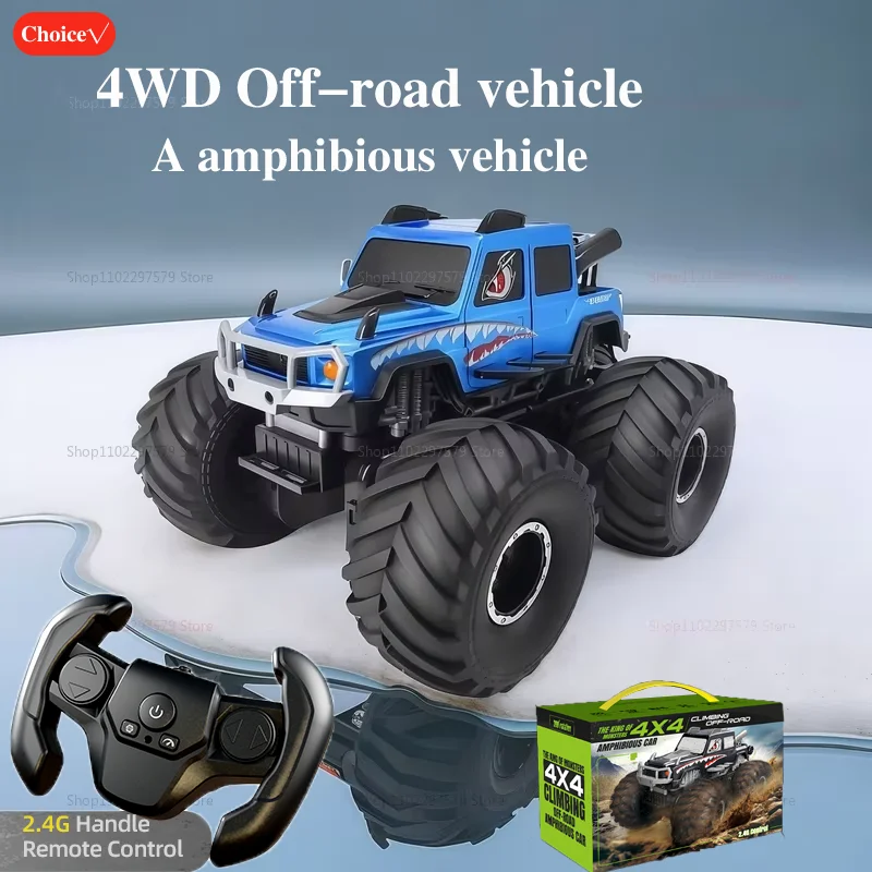 

Новый 2,4G пульт дистанционного управления Monster Truck Off Road 4WD водонепроницаемый ударопрочный амфибия большой радиоуправляемый автомобиль игрушка для ребенка подарок на день рождения